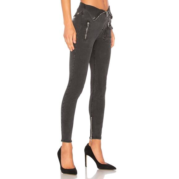 RTA Diavolin Mid-Rise Denim Skinny Jeans Washed Grey Women's Size 24 - Picture 2 of 9